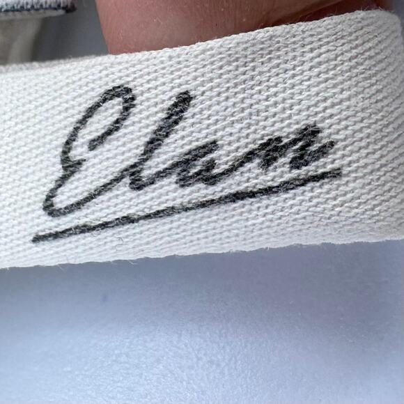 Elan Off White Corduroy Shirt Jacket Womens M Button Up Raw Edge Hem Long Sleeve - Picture 9 of 12